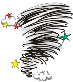 Tornado Illustration - Educational Weather Graphic for Kids & Teachers