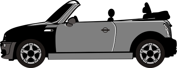 Convertible Car Illustration - Stylish Open-Top Vehicle Design