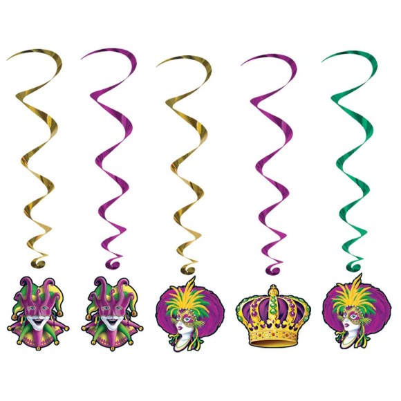 Mardi Gras Bead Border Clip Art 