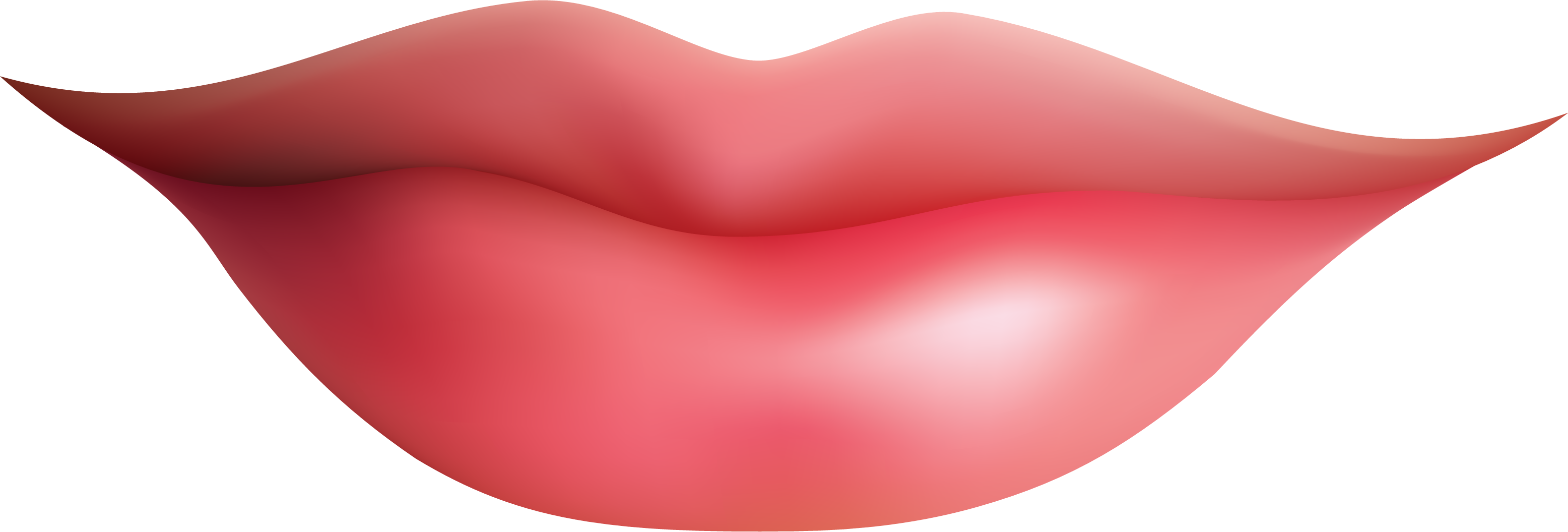 Lips clip art white clipart image