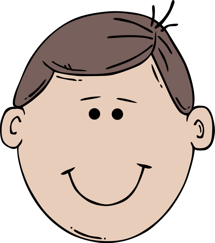 Friendly Cartoon Boy Face - Free Illustration for Kids’ Content