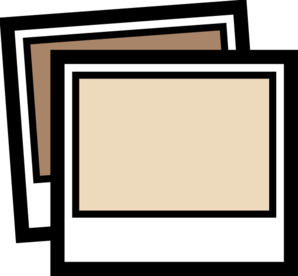 Blank Polaroid Photo Frames Icon - Placeholder Image for Web Design