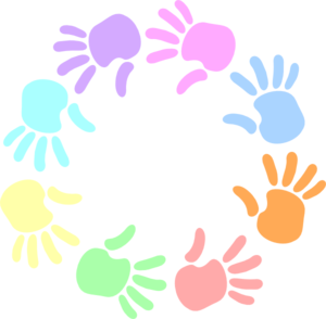 Colorful Hands Clipart 