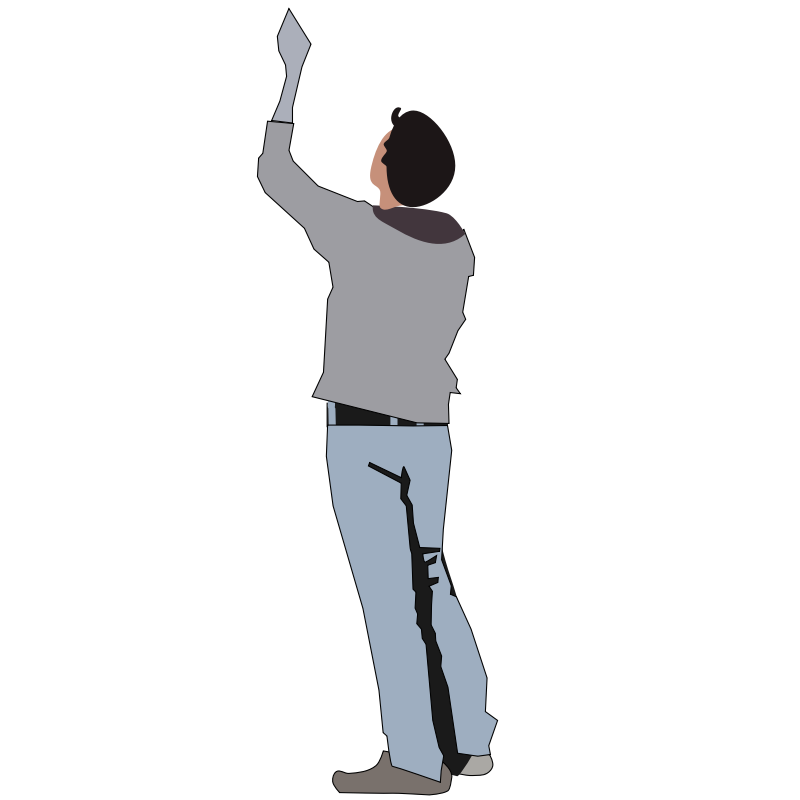 Person Reaching Clipart 