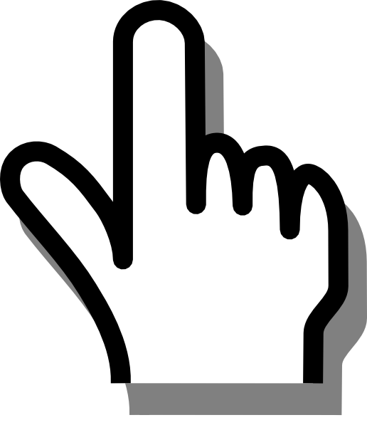 Hand Cursor Icon - Digital Interaction Symbol for Websites & Apps