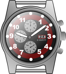 Chronograph Watch Clip Art 