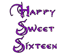 Happy Sweet Sixteen Celebration Greeting | Festive Design