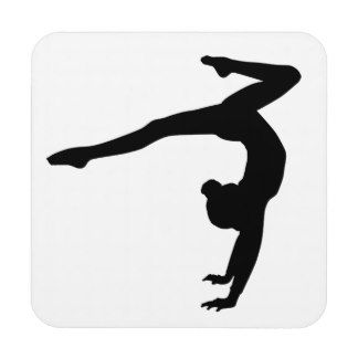 Gymnastics Clipart Black And White Leap 