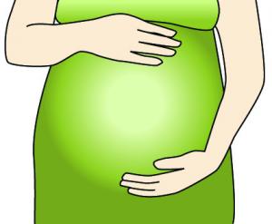 Pregnancy Illustration - Gentle Maternal Care and Expectancy