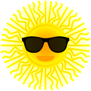 Sun With Sunglasses Clip Art 