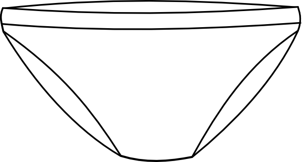 Underwear Clipart Black And White 