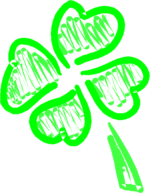 Four-Leaf Clover Symbol of Luck - Free Vector Illustration