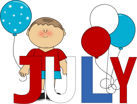 Month Of July Clipart 
