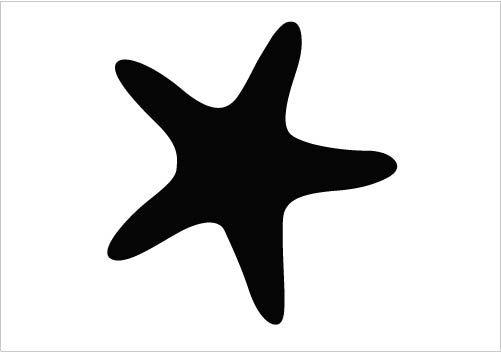 StarFish Vector Silhouette Clipart Silhouette Graphics 