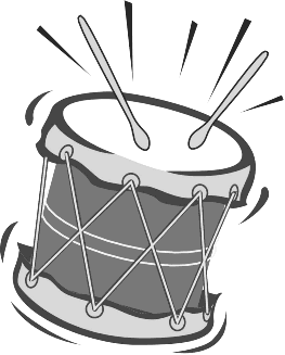 Drum Illustration - Energetic Musical Instrument Graphic