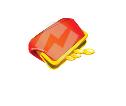 Wallet with Coins - Visual Icon for Money Management & Savings