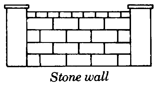 brick wall clipart black and white