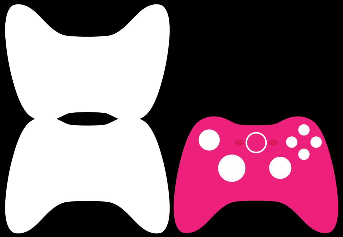 Game Controller Silhouette Ding Dong Clipart 