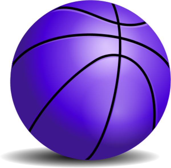 Purple Basketball Clipart