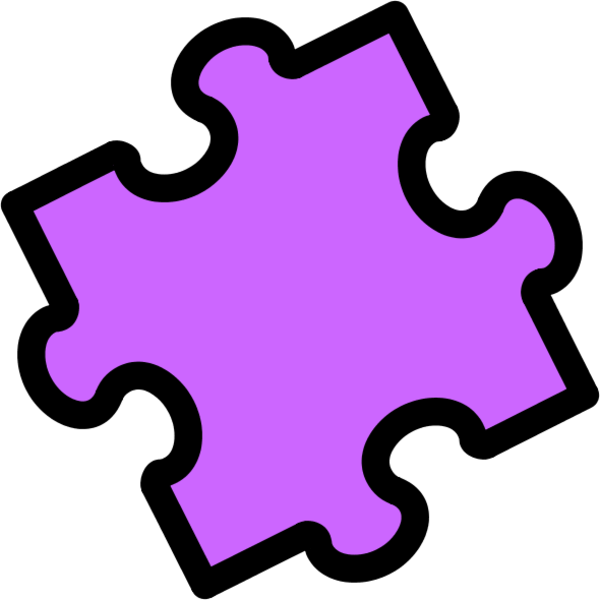 Free clip art blue puzzle piece clipart image 
