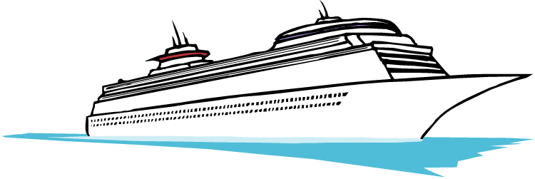 Modern Cruise Ship Illustration - Travel & Vacation Inspiration