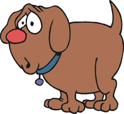 Sad Dog Cartoon Illustration - Free Clipart for Pet Content