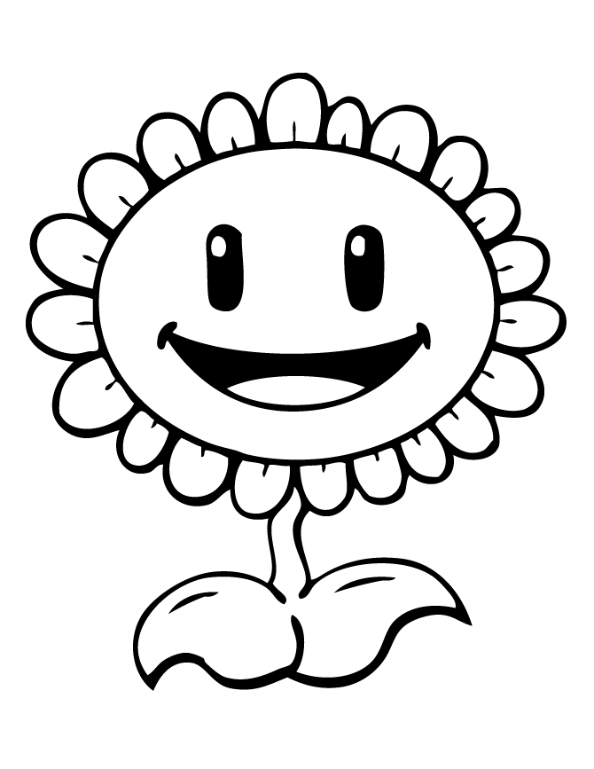 Plants Vs Zombies Black And White Clipart 