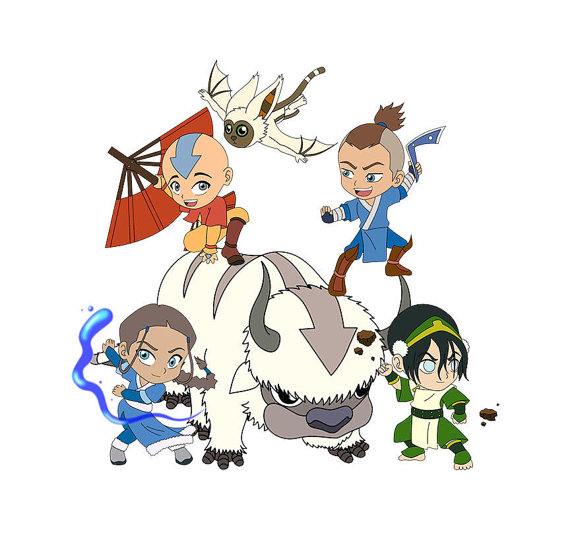 Avatar Last Airbender Legend of Aang clipart by FoxArtCards 