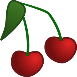 Cherry cherries clip art image 