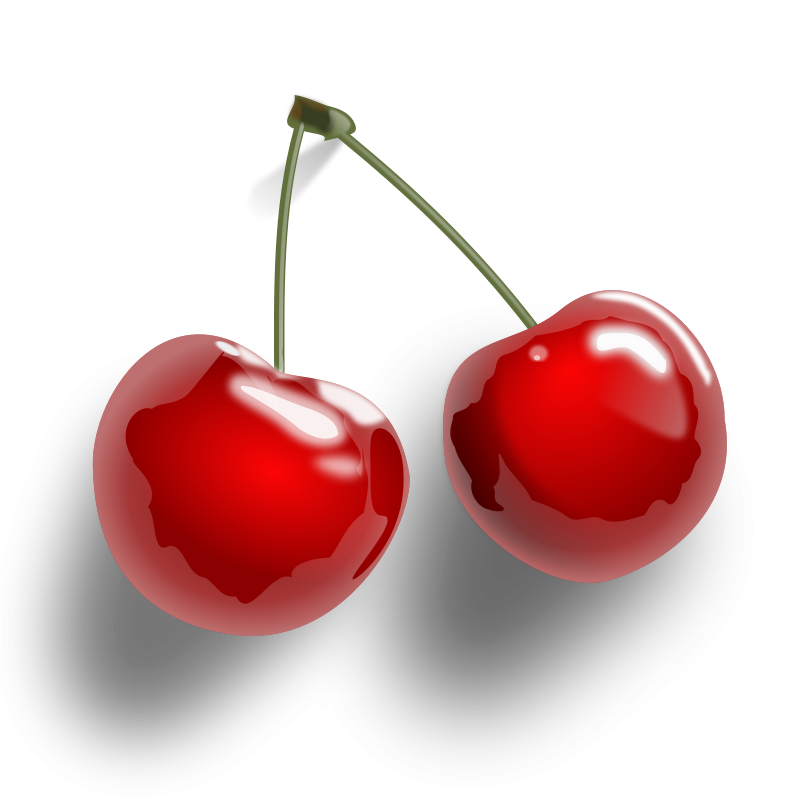 Cute cherries clip art