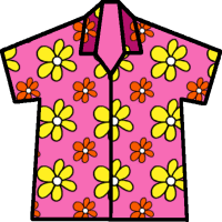 Retro Floral Hawaiian Shirt - Vibrant Pink Design for Summer Style