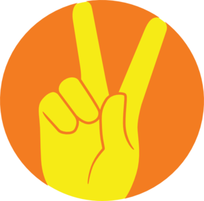 Peace sign clip art image clipart image 