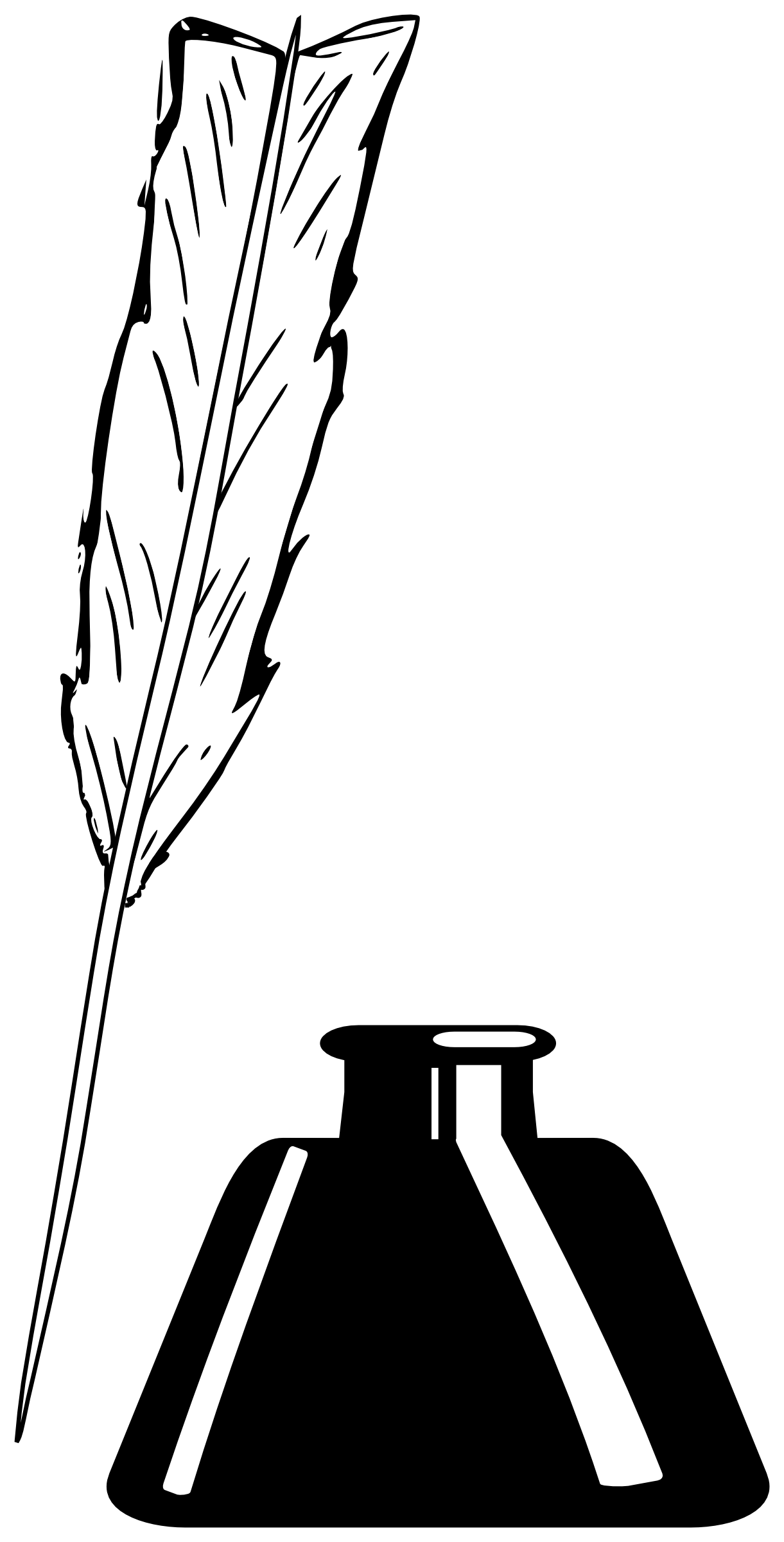 Free Clipart : Quill and inkwell 