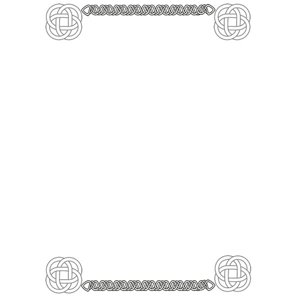 Celtic Knot Border Template - Free Downloadable Design for Print & Digital Use