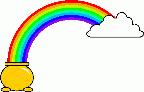 Rainbow and Pot of Gold Illustration - Symbol of Luck and Promise