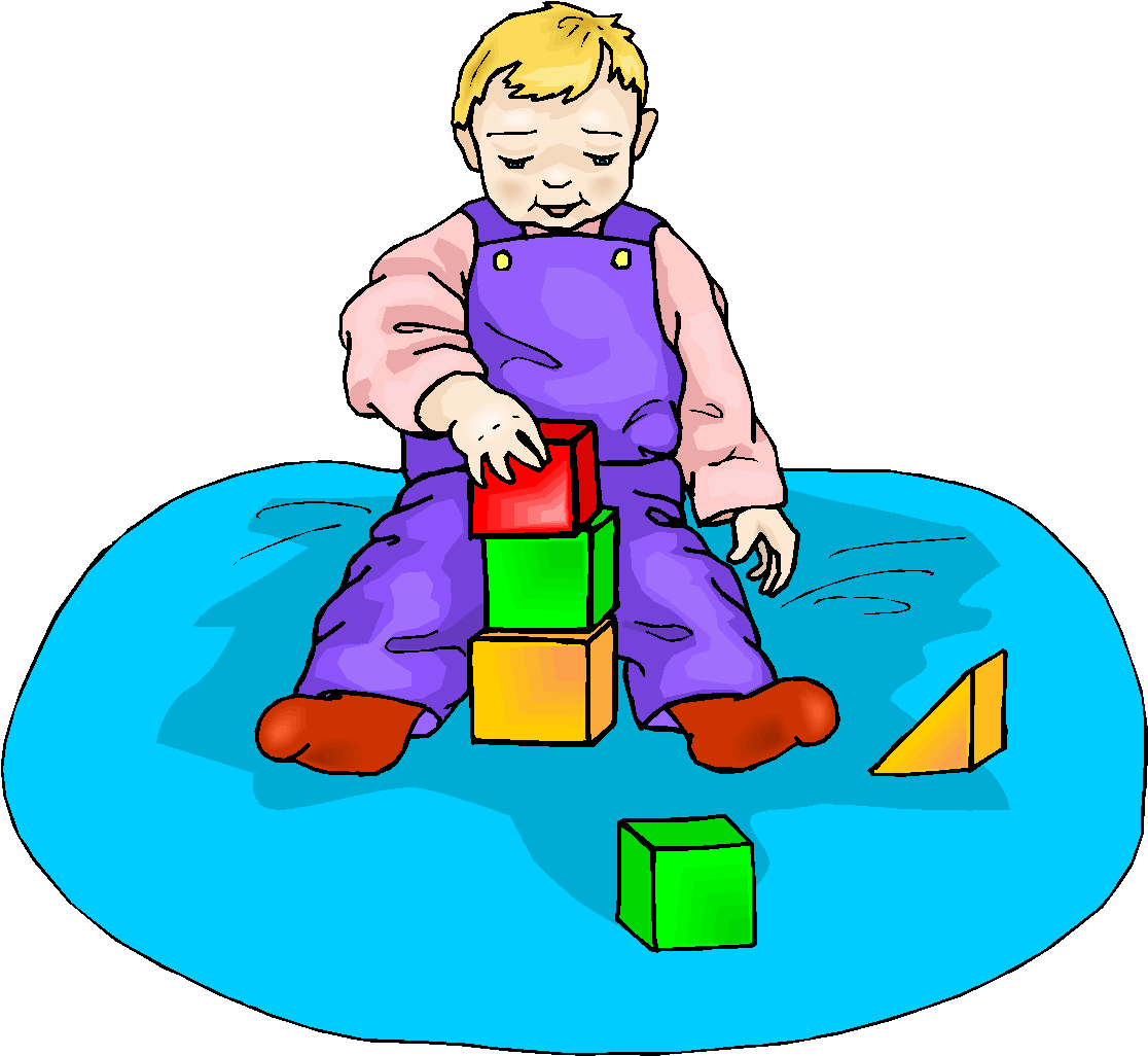Toddler Playing with Building Blocks - Early Learning & Development