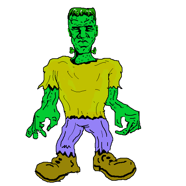 Classic Frankenstein Monster Illustration - Free Clipart & Halloween Art