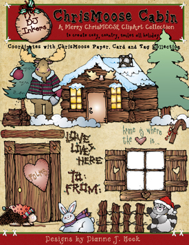 Cozy Christmas clip art collections by DJ Inkers 