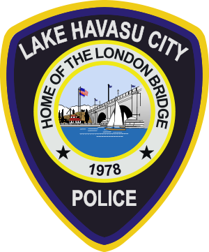 Lake Havasu City Police department badge featuring the London Bridge and founding year 1978.