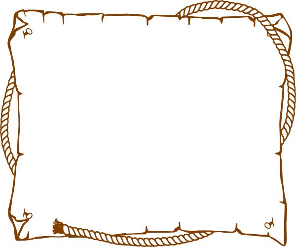 Rustic Rope Parchment Border - Free Download for Pirate & Adventure Themes