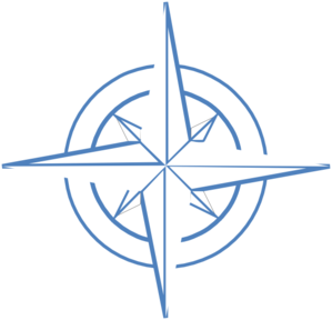 Compass Rose Logo - Navigation & Direction Symbol