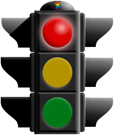 Traffic Light with Pride Symbol - Safe Driving & Inclusion