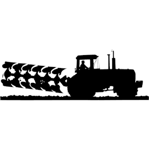 Tractor Plowing Clipart 