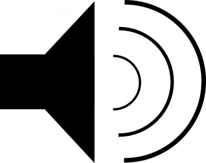 Audio Speaker Icon - Sound Wave Symbol for Volume and Audio Settings