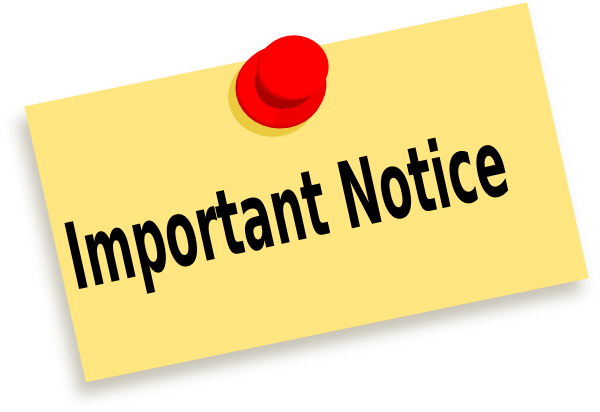 Important Notice - Urgent Alert or Critical Information Indicator