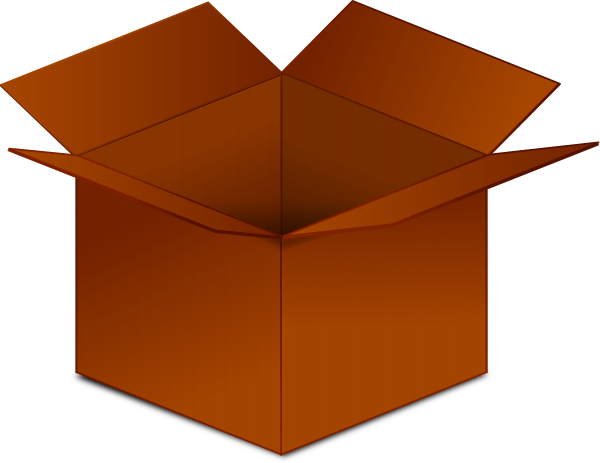 Open Cardboard Box Clip Art