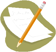 Pencil resting on handwritten notes over a green background, symbolizing writing, editing, or drafting content.