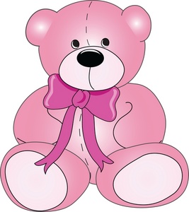 pink teddy bear clipart - Clip Art Library