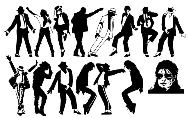 Michael Jackson Dancing Silhouette Pack 
