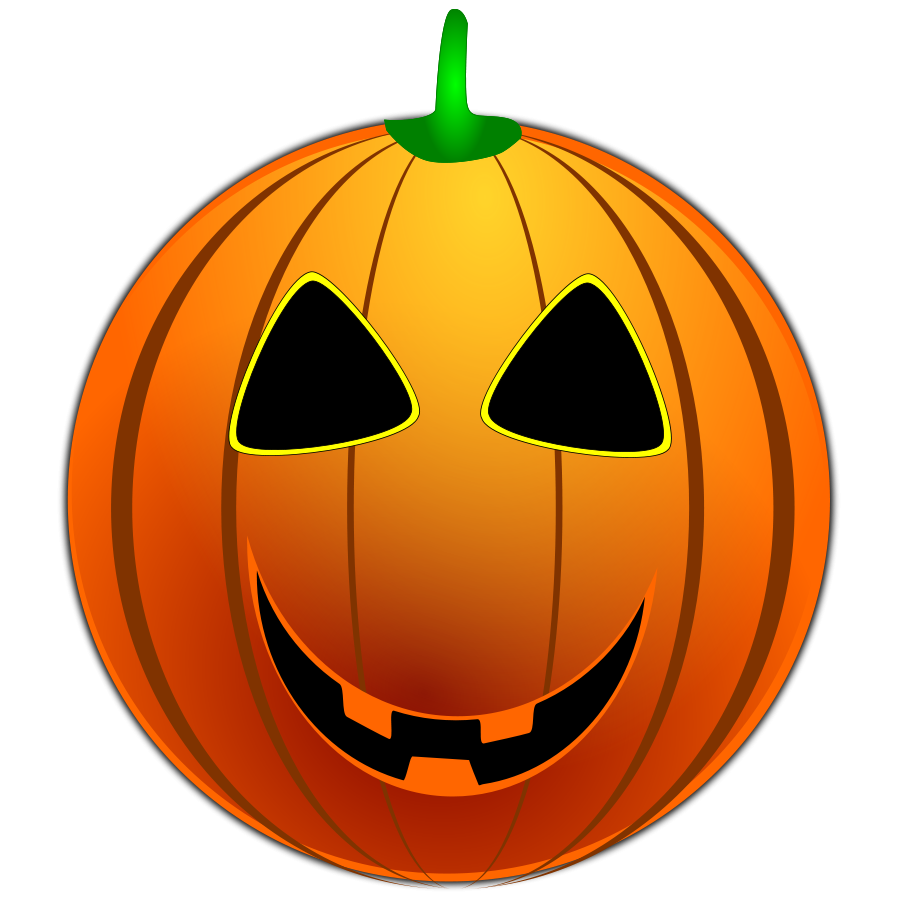 Happy Jack-O'-Lantern Pumpkin - Halloween Clipart & Decor Idea